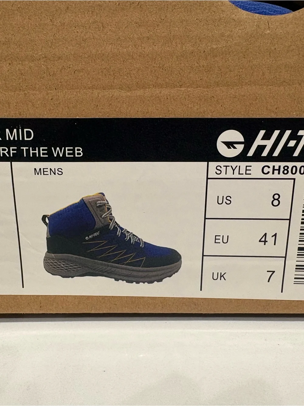 Hi-Tec Demolisher Mid Men’s Hiking Boots Black Iris Size 8